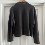 Leset Sophie Boxy Button Down Corduroy Ribbed Brown Photo 3