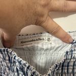 Abercrombie & Fitch Navy and White Checkered Mini Dress Photo 8