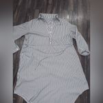 SheIn  Loose-fitting striped shirt dress with fashionable pockets Photo 2