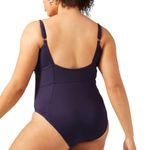 ANDIE NWT  Swim Navy Blue Havana One Piece Swimsuit Size Small Photo 2