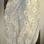 Boohoo White Cotton Crop Top On/Off Shoulder Button Cuffs Women’s Size 8 NWOT Photo 3