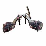 Betsey Johnson  Luz Floral and Pearl Bow Ankle Strap Heels Photo 6