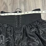 SheIn Black Lace-Up Tiered Skirt Photo 2