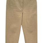 Aritzia Wilfred The Melina Pants Vegan Leather Cropped Beige Size 10 Photo 0