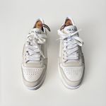 Prada   Downtown Perforated White Leather Sneakers Women's 39/9 EUC 1E792M Photo 1