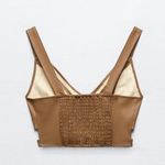 ZARA Faux Leather Crop Top Photo 4
