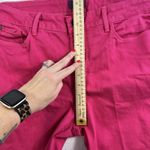 NYDJ Women's 14 Ankle Jeans Bright Pink Watermelon Cropped Stretch Lift Tuck Photo 13