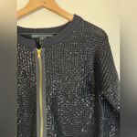 Marc by Marc Jacobs Vintage Y2K  Black Wool Sequin Zip Cardigan Sweater Medium Photo 5