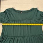 Agnes & Dora Holiday Babydoll Dress Emerald XS Flounce Sleeves Boho Festival Photo 10