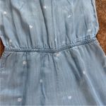 Cloth & Stone Anthropologie  Chambray Polka Dot Jumpsuit Cropped Wide Leg Photo 4
