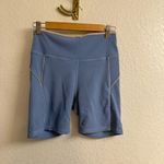 Wilo the Label Women's Ribbed Piper Bra & Short Set in Blue Size Large Photo 1