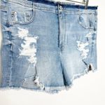 American Eagle NWT  Outfitters Super High Rise Shortie Jean Denim Shorts 18 34W Photo 1