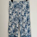 Joan Rivers Regular Luxe Knit Printed Crop Pant Blue Size 1X Photo 1