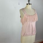 Sincerely Jules  Blush Pink Feather Tank Top Photo 1