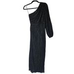 Saylor  Black One Shoulder Long Sleeve Party Cocktail Midi Dress XS Photo 6