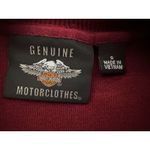  Burgundy Sweater HARLEY DAVIDSON ON SLEEVES Size Small Photo 5