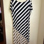 Chico's Chico’s Zenergy Black and White Casual Maxi Sundress with Dolman Sleeves size 3 Photo 1