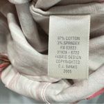 CJ Banks Vintage Jacket Coral Tan Ivory Striped Lightweight Button Front Blazer Size 1X Photo 6