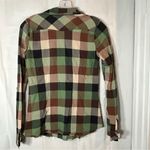 Daytrip  Patchwork Plaid Button Down‎ Top Womens Size Small Biker Grunge Studded Photo 1