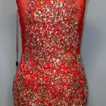 RANIA’S Collection Elegant Red Embellished Dress with Scarf Size 10 NWT Photo 10