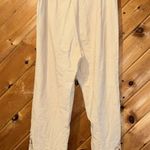 Soft Surroundings  raw cotton crochet hem wide leg beach pants Photo 5