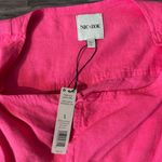 Nic+Zoe  Rumba Linen Blend Moto Jacket‎ Pink  L Organic Linen   $188 Photo 9