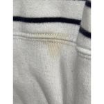 Abercrombie & Fitch  Soft AF White Black Stripe Sweatshirt V-Neck Sweater Size XL Photo 5