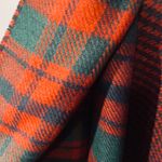 Charter Club  Green & Red Fringe Trim Plaid Reversible Blanket Scarf Women Sz OS Photo 5