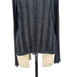 Harley Davidson Metallic Silver Black Ribbed Knit‎ Pullover Sweater Size XL Photo 2