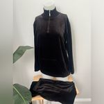Russ black velour 80’s vintage everyday outfit winter cozy Size L Photo 1