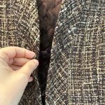 Adrienne Vittadini NEW  Platino Womens Jacket Size 4 Tweed Blazer Wool Fur Cuffs Photo 1