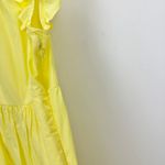 Marie Oliver  Taren Mini Dress A Line Ruffle Tiered Cotton Sundrop Yellow Small Photo 3