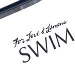 For Love & Lemons new Swim ❤︎ Logo Airline Travel Bikini Cosmetics Bag ❤︎ Clear Photo 2