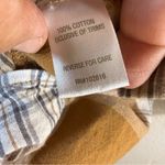 Garnet Hill  Essential Boyfriend Plaid Button-Up Shirt Sz:14 Photo 4