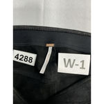 Free People Womans Pull On Leggings 4 Black Soft Shiny Photo 2