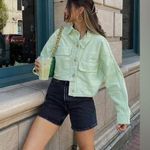 ZARA  Button Down Denim Jacket Size XS Photo 0