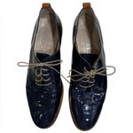 AGL Navy Patent Leather Flats Blue Size 8.5 Photo 0