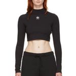Adidas  Black Fitted Crop Top long sleeve Photo 10