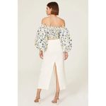 Tanya Taylor Floral Alondra Top White Womens Size 4 Photo 4