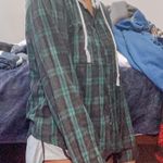 SheIn Green Flannel Sweatshirt  Photo 0