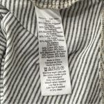 Maeve Anthropologie  Women’s Size S Navy Blue White Pinstripe Lace Trim Tank Top Photo 6