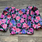 ZARA Floral Print Crop Top Photo 9