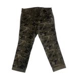Torrid Camo Pants Size 14 Twill Aviator Crop Green Stretch Military Punk NEW Photo 1