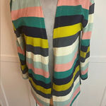 Grace & Emma Multicolor Striped Open Cardigan Photo 0