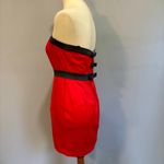 Forever 21 Y2K  Christmas red and black holiday party mini dress, size M Photo 3