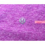 Lululemon Think Fast Long Sleeve Heathered Ultra Violet Pink Purple Ruched Top 8 Photo 12