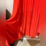 ZARA  Pleated midi  Dress Red size small Photo 11
