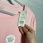 kim rogers Perfectly Soft 100% Cotton Pink Long Sleeve Top Photo 3