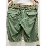 Juicy Couture Vintage  Army Green Cargo Bermuda Belted Shorts Sz 8 Photo 3