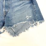 Levi's 501 Button Fly Cut Off Shorts Distressed Denim Photo 3
